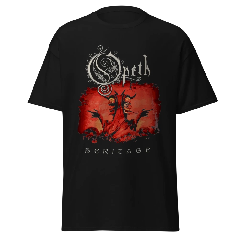 Opeth - Heritage Dual Mask - Premium Graphic Tee - Vintage Streetwear